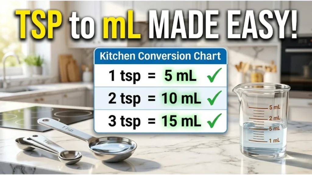 Teaspoon to Tablespoon and Other Kitchen Conversions