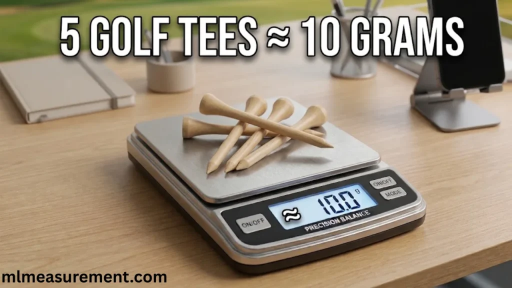 10 grams Five Wooden Golf Tees