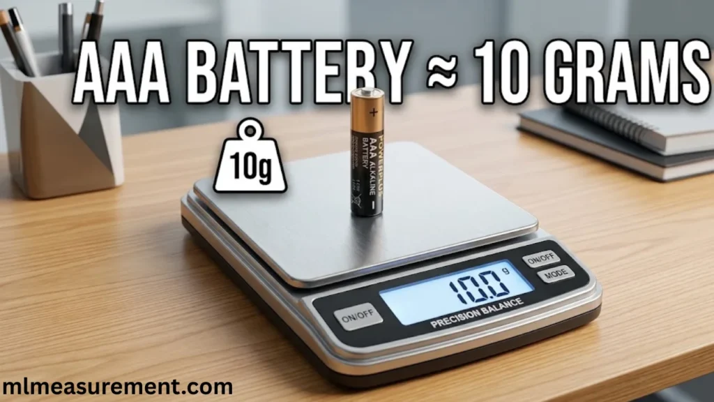 10 grams One AAA Battery