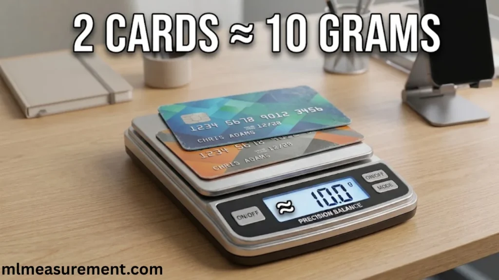 10 grams Two Credit or Debit Cards