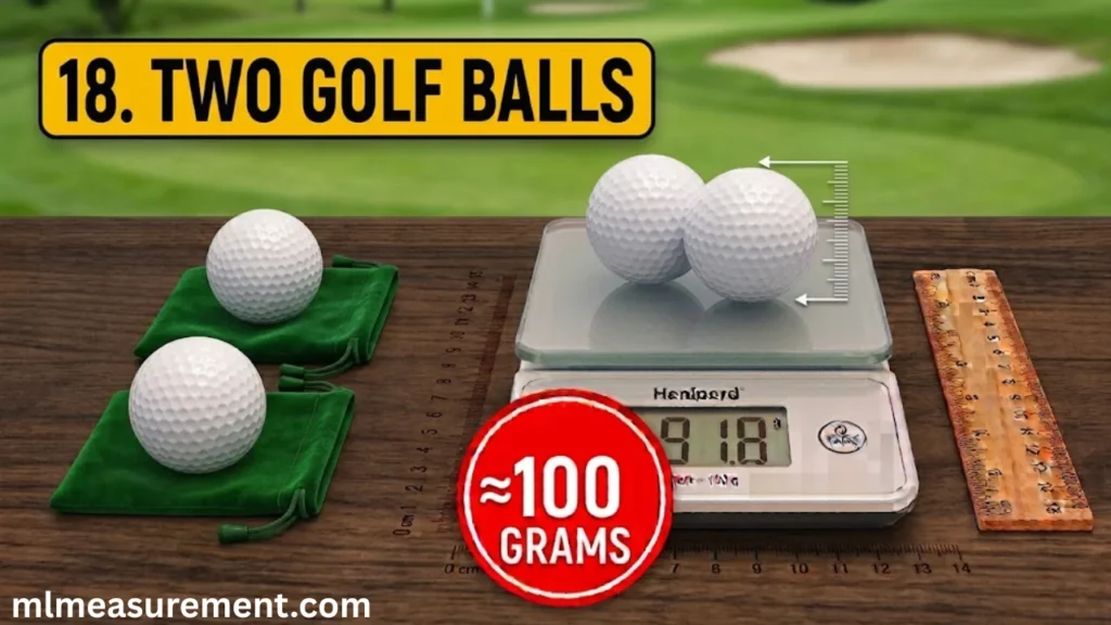 100 Grams Two Golf Balls