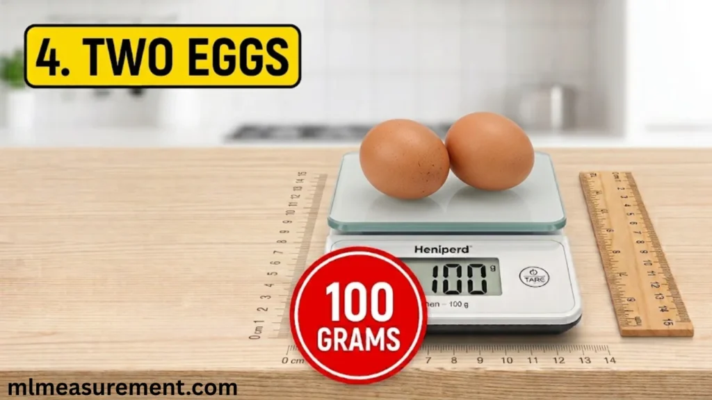 100 Grams Two Medium Eggs