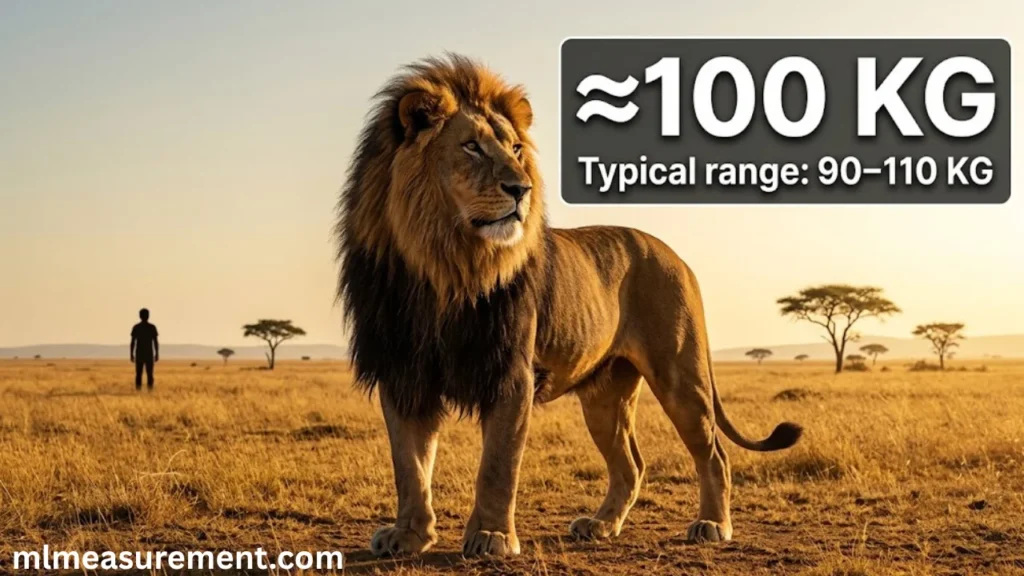 100 kg Adult Male Lion