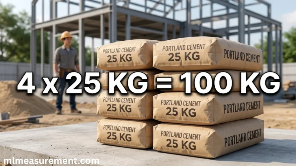 100 kg Four 25-kg Cement Bags