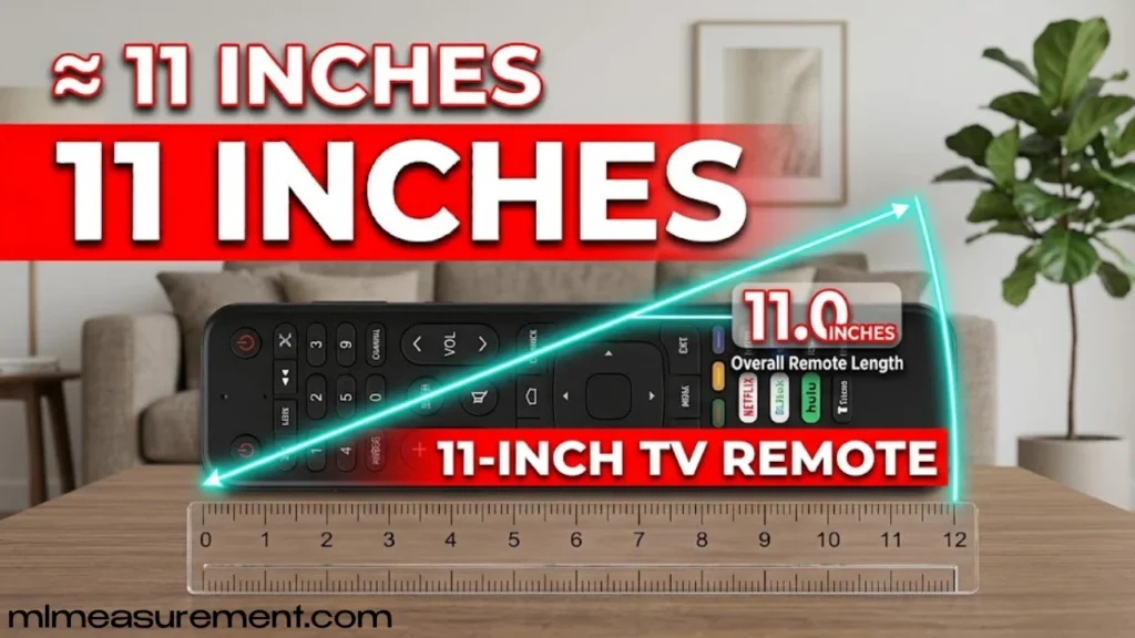 11 Inches TV Remote