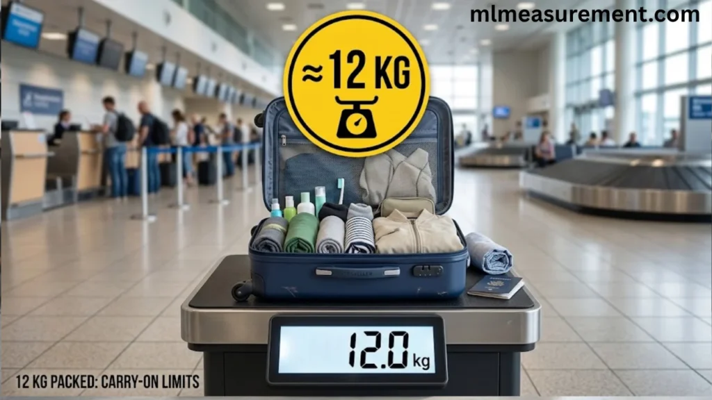 12 kg Packed Carry-On Suitcase