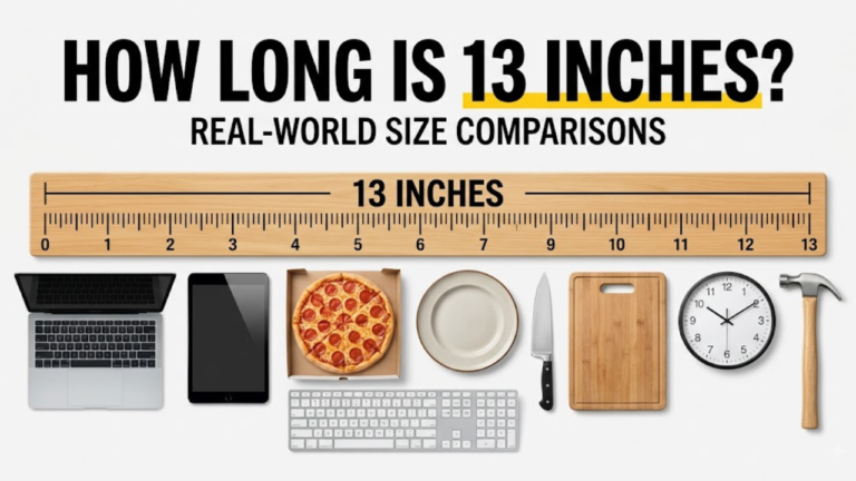 13 Inches Long: How Long Is It? Exact Size & Comparisons