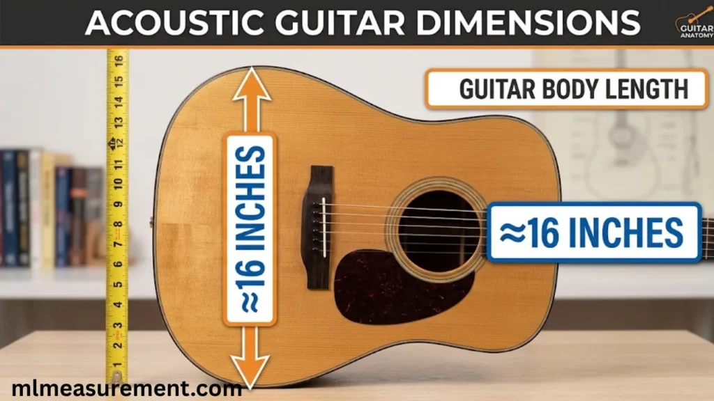 16 Inches Acoustic Guitar Body