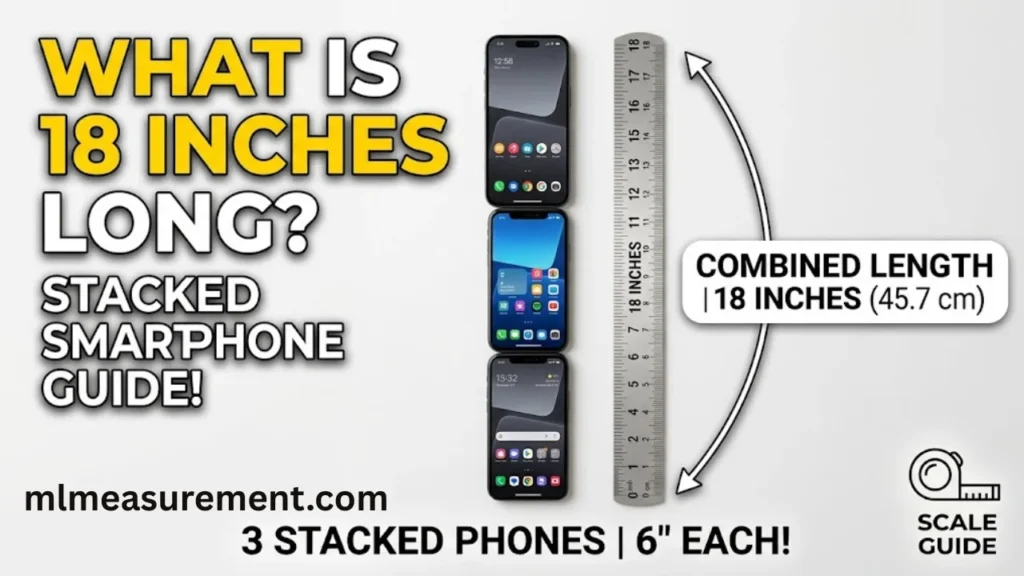18-InchThree Stacked Smartphones