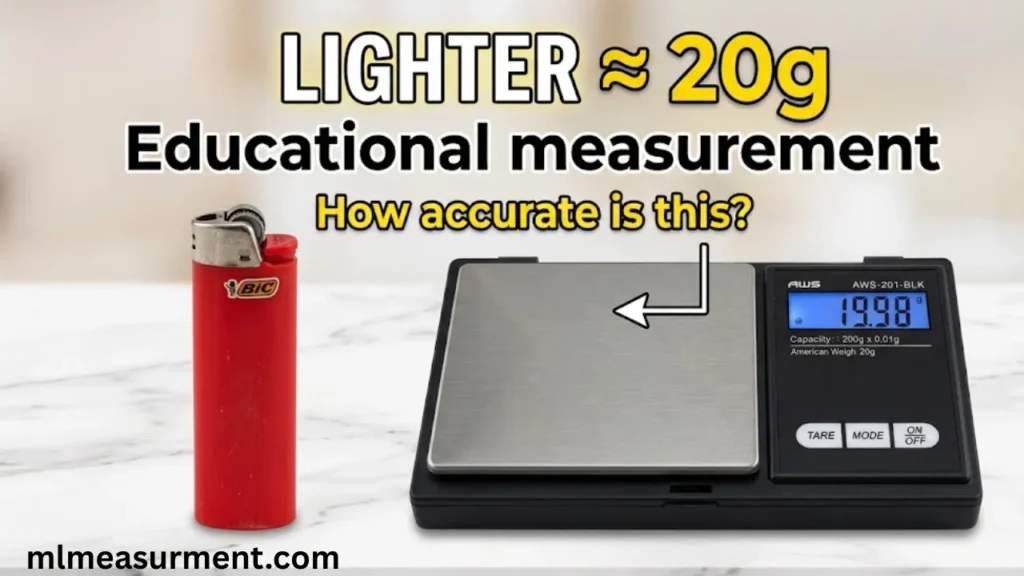 20 Grams One BIC Lighter