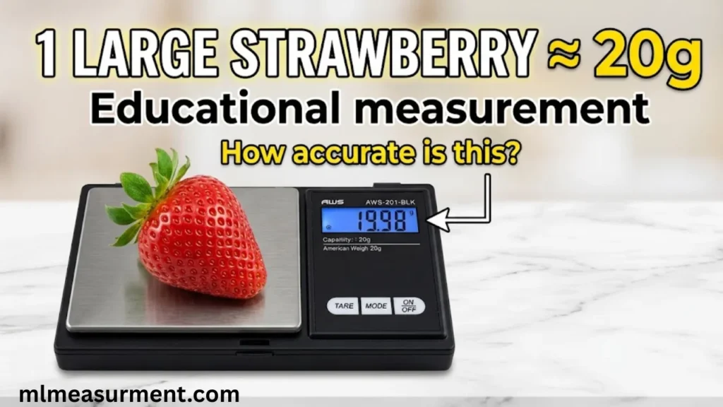 20 Grams One Large Strawberry