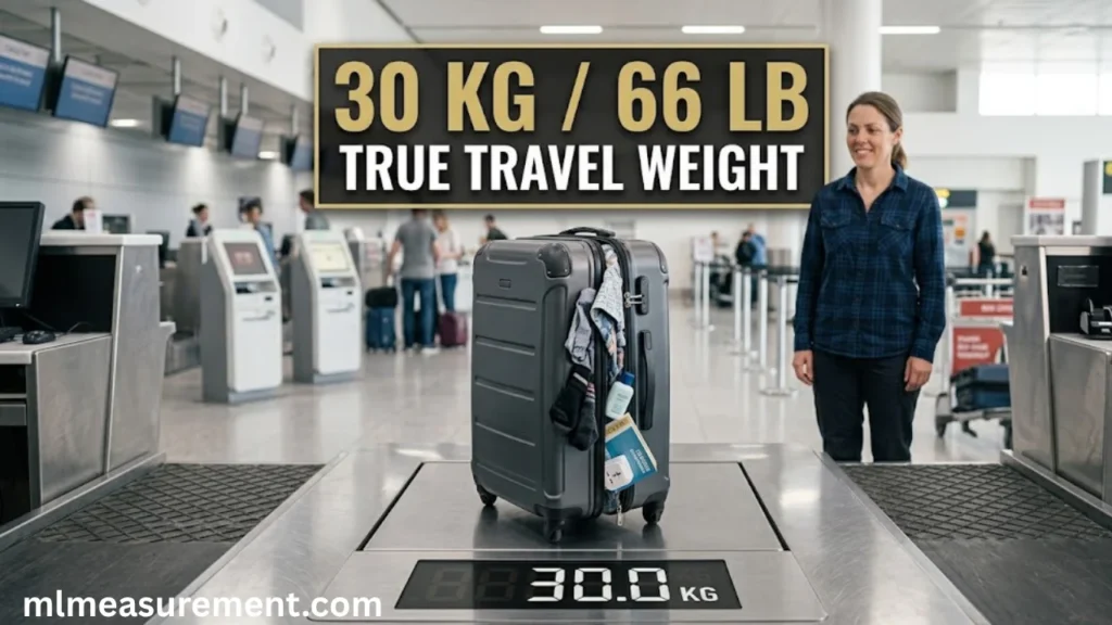 _30 kg Large Suitcase Packed for Travel