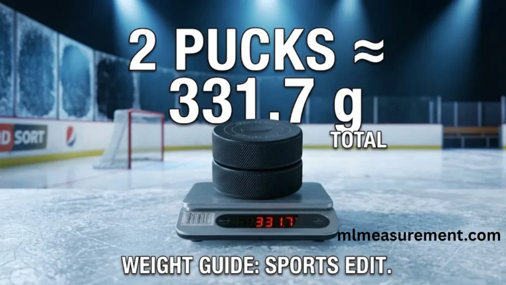 300 Grams Two Hockey Pucks