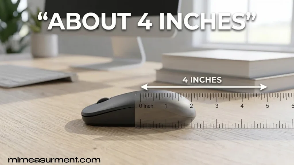 4 Inches Long Compact Computer Mouse
