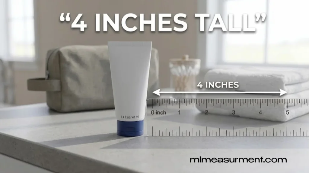 4 Inches Long Travel-Size Toothpaste Tube