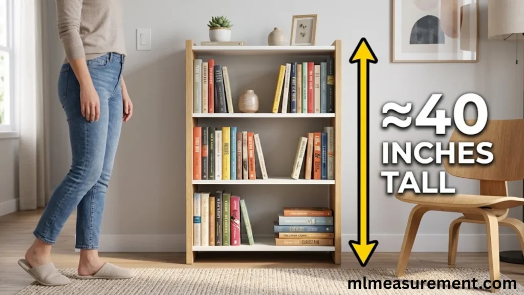 40 Inches Small Bookshelf