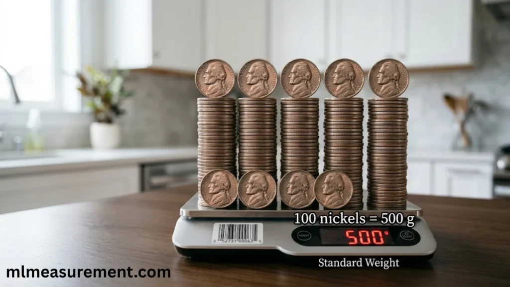 500 Grams100 US Nickels
