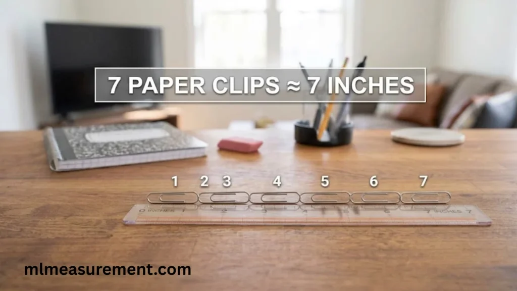 7 Inches Seven Paper Clips