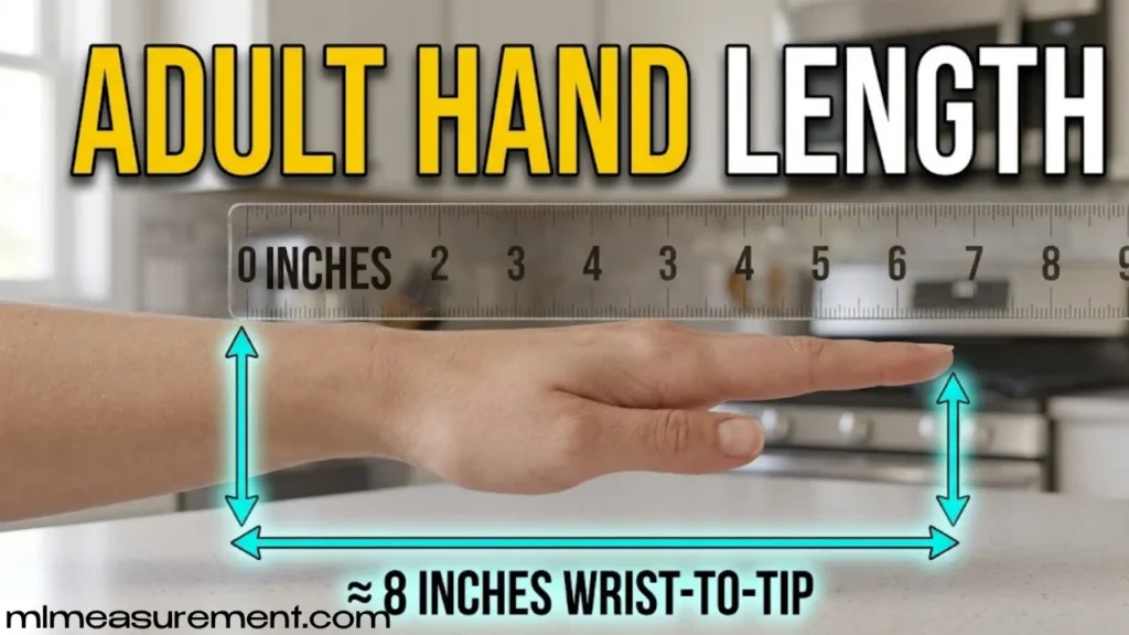 8 Inches Adult Hand