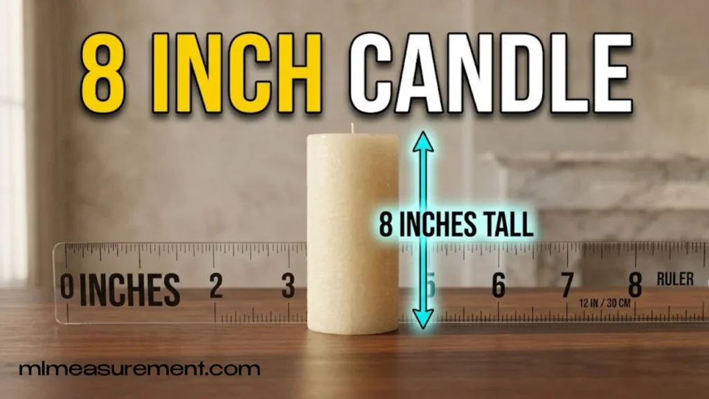 8 Inches Pillar Candle