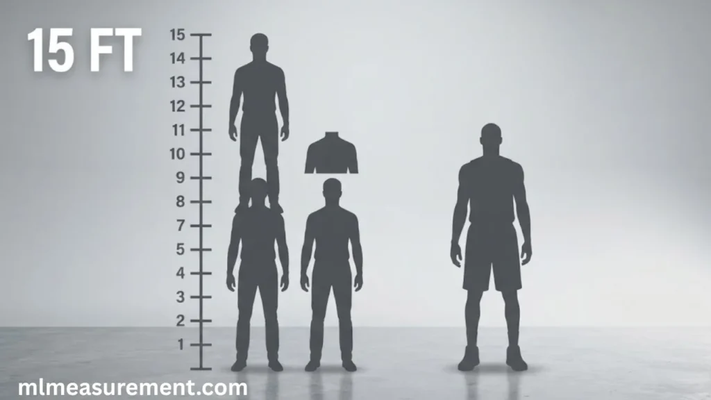 15 feet Shaquille O’Neal Height Comparison