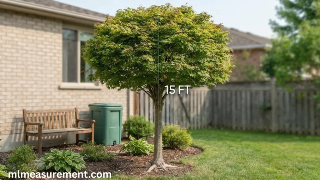 15 feet Young Backyard Tree