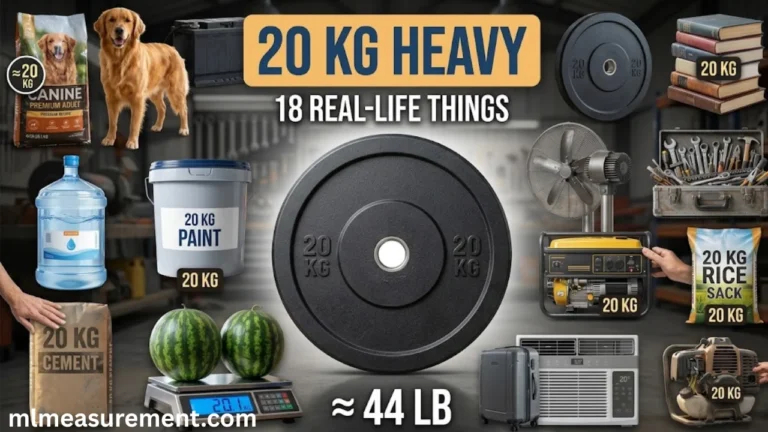 20 kg Heavy: 18 Real-Life Things That Weigh About 20 Kilograms