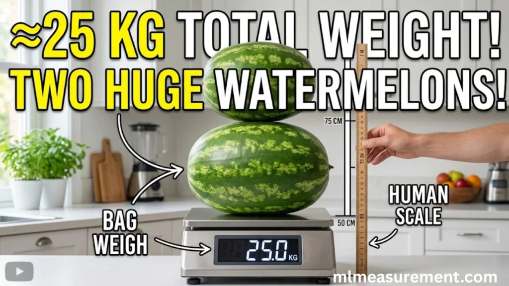 _25 kg Two Large Watermelons