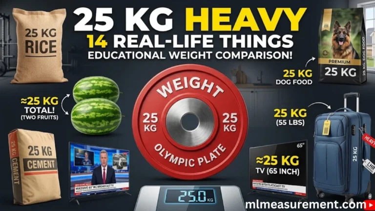 25 kg Heavy: 14 Real-Life Things That Weigh About 25 Kilograms