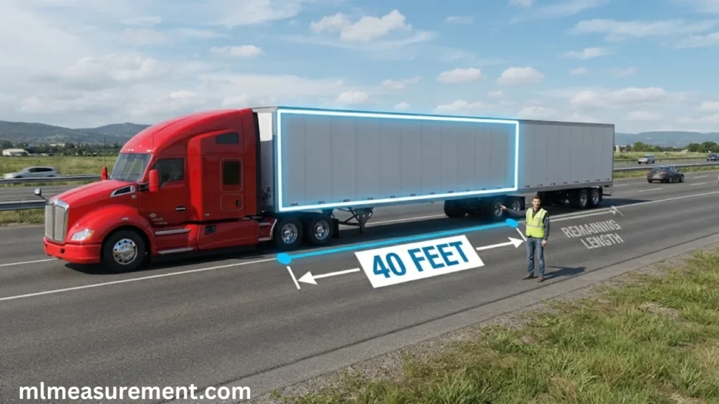 40 feet Compared With a Semitrailer