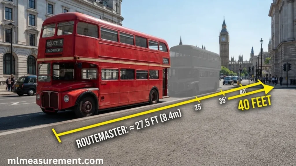 40 feet London Double-Decker Bus Comparison