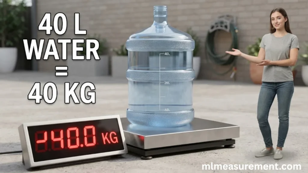 40 kg Filled Water Container