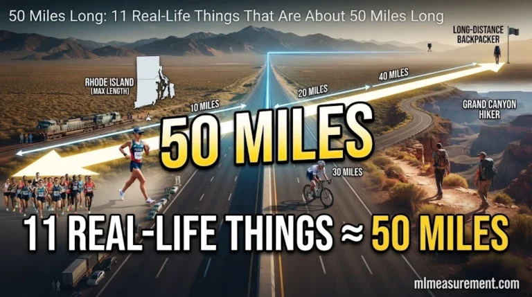 50 Miles Long: 11 Real-Life Things That Are About 50 Miles Long