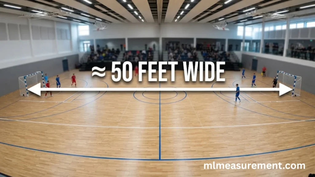 50 feet Futsal Court Width