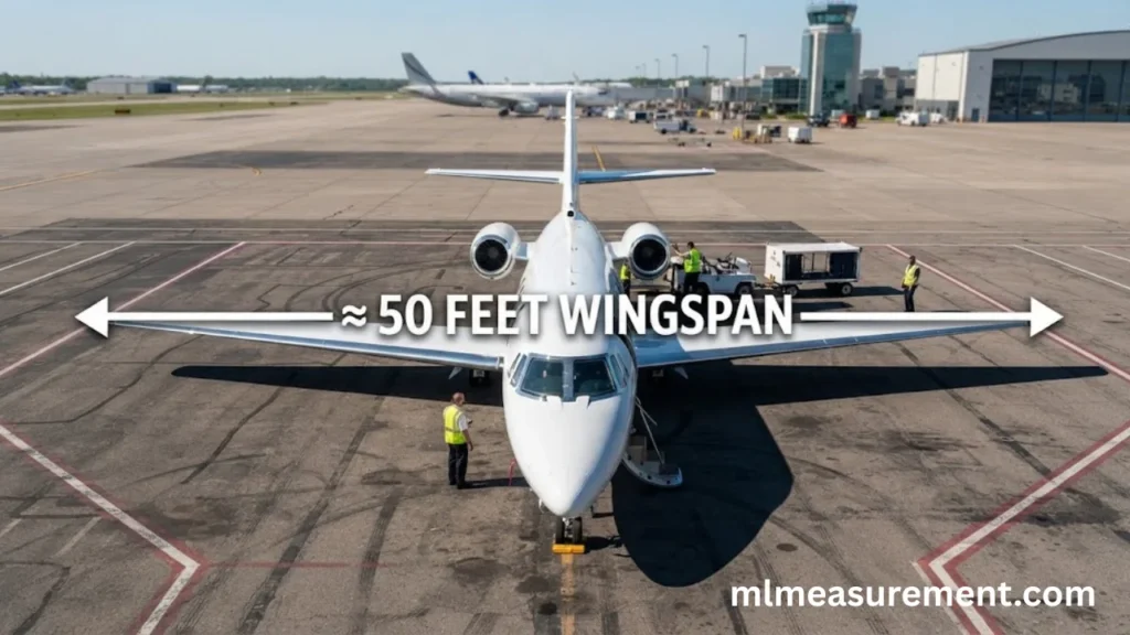 50 feet Small Airplane Wingspan