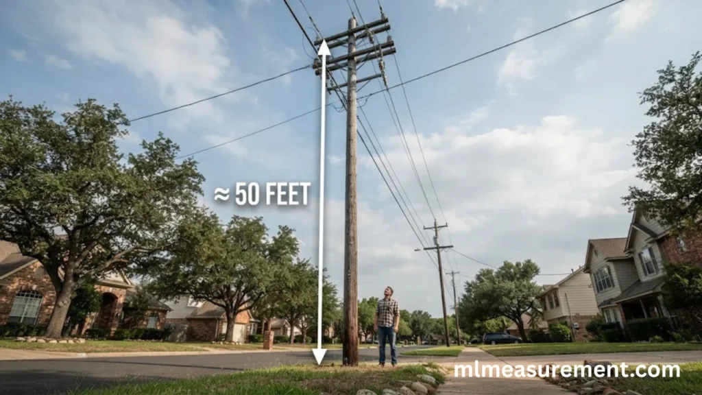 50 feet Telephone Pole
