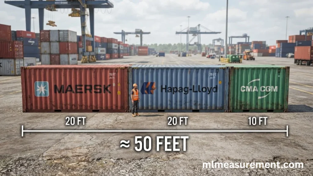50 feet Two and a Half Shipping Containers
