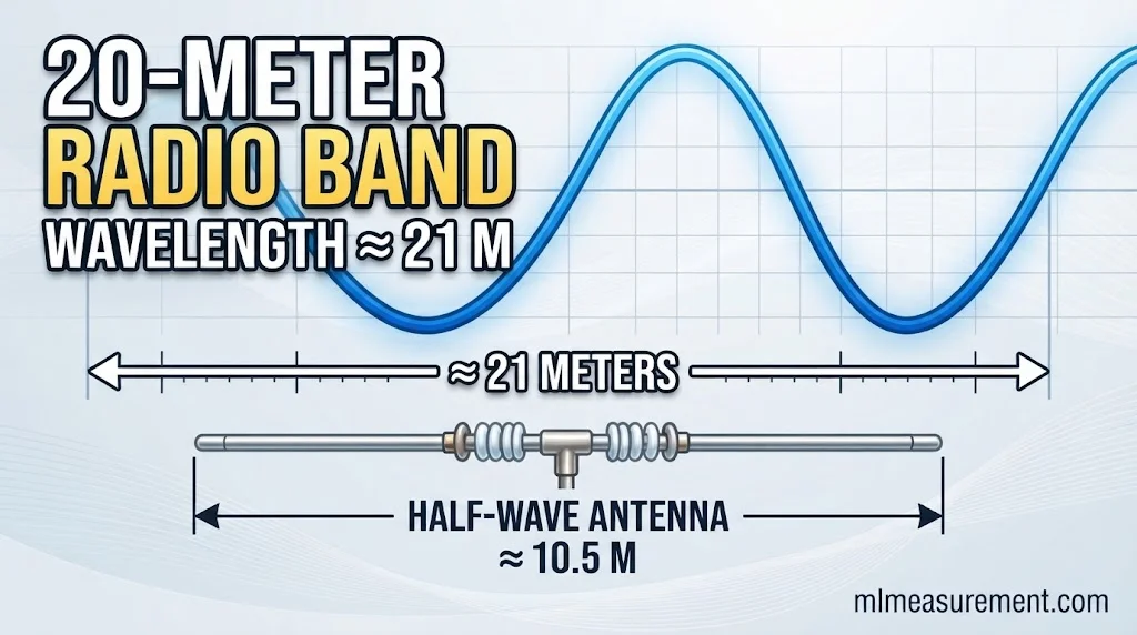 A 20-meter radio wave