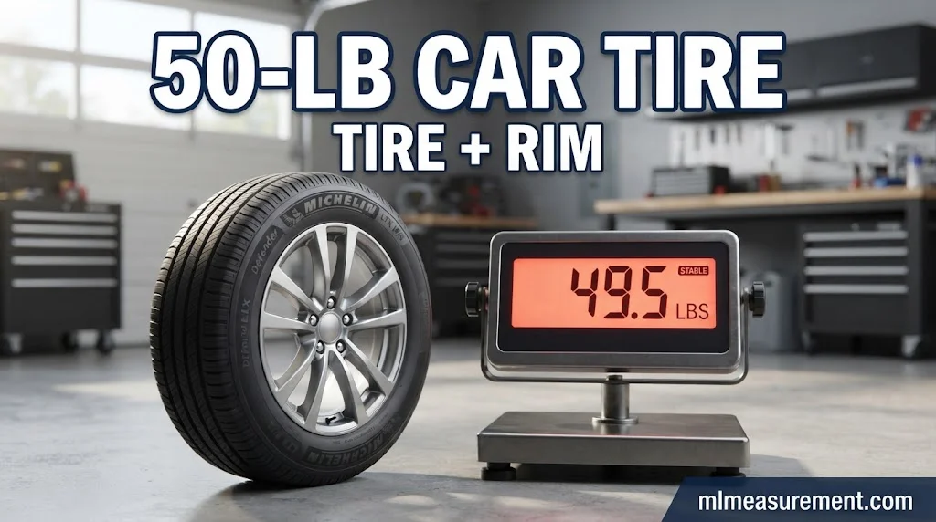 A Car Tire With the Rim Attached