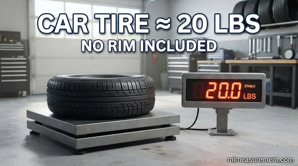 A Car Tire Without the Rim