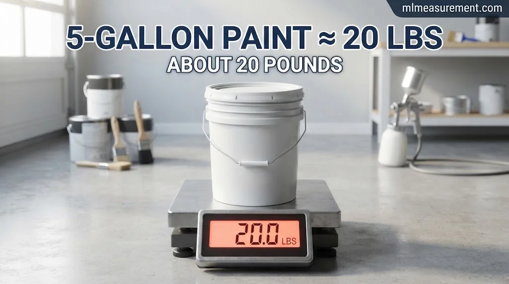 A Filled 5-Gallon Paint Bucket