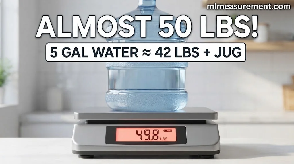 A Filled 5-Gallon Water Jug