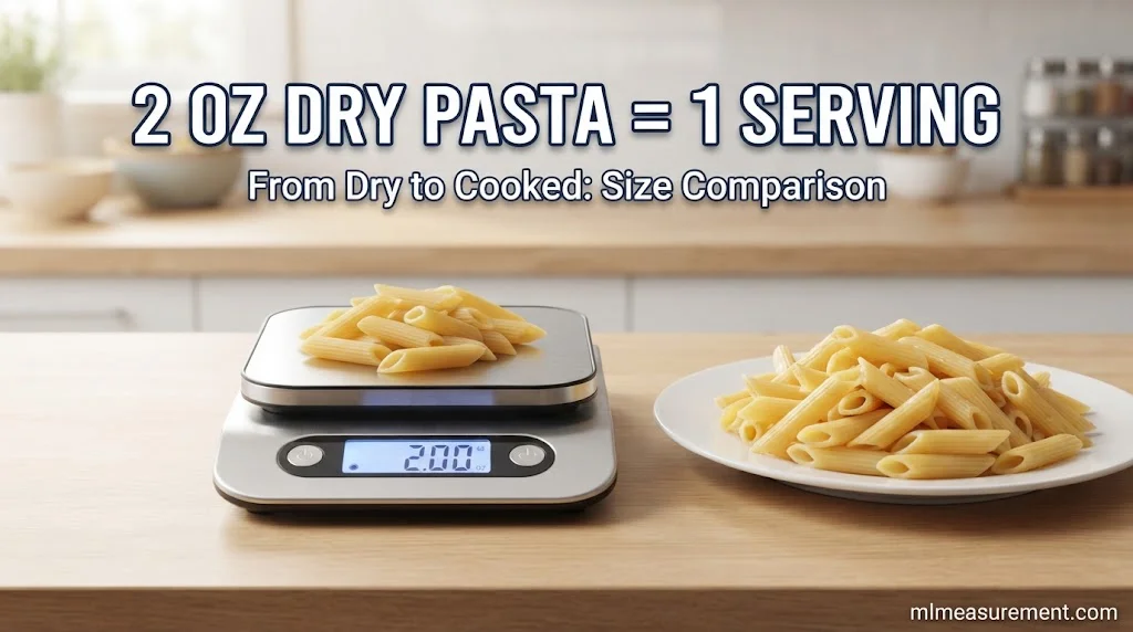 A Single Serving of Dry Pasta