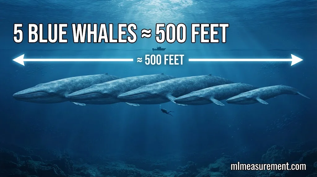 Five Blue Whales