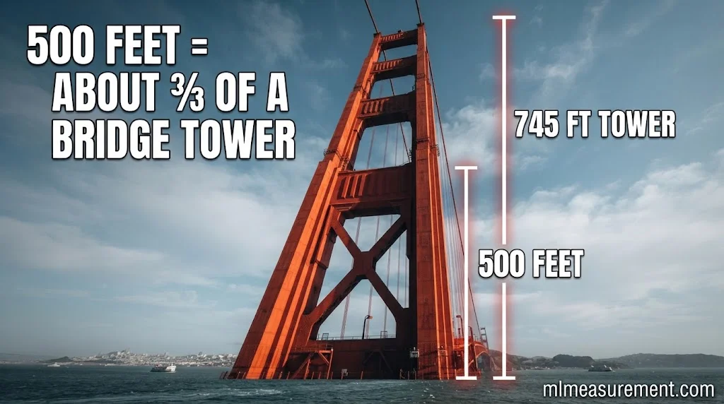 Two-Thirds the Height of the Golden Gate Bridge Towers