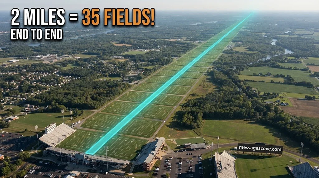 About 35 Football Fields