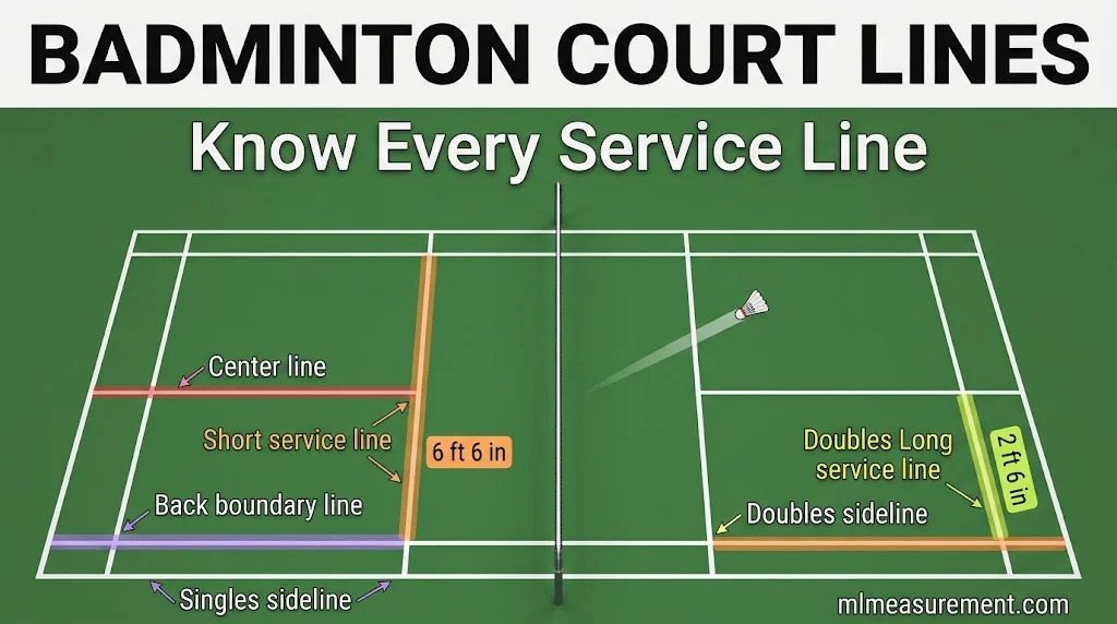 Badminton Court Lines & Service Areas Explained