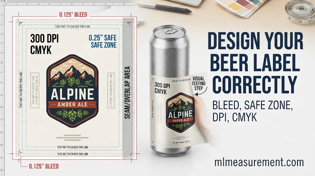 Beer Bottle Label Sizes, Including 750 ml Bottles