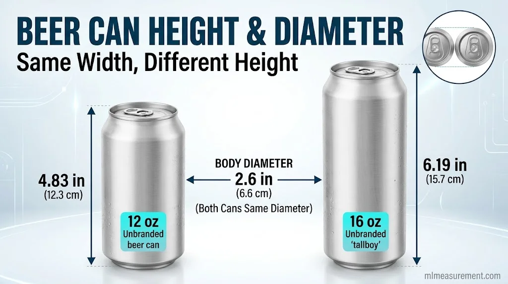 Beer Can Height and Diameter Explained