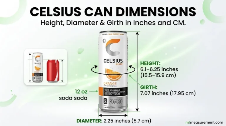 Celsius Can Dimensions: Standard Size, Height, Diameter & Measurements in Inches and CM